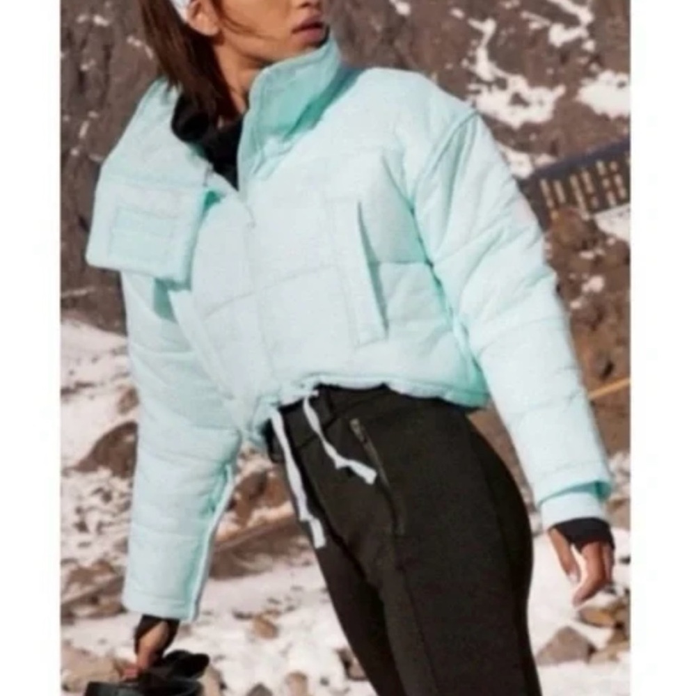 NWOT Free People Movement High Frequency Cropped Puffer Jacket - Picture 5 of 9